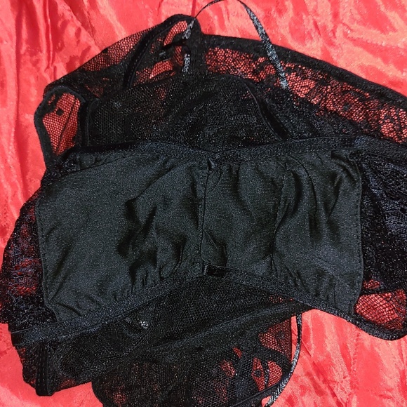 POLLY lingerie one piece  size US 2 color black. - Picture 10 of 10